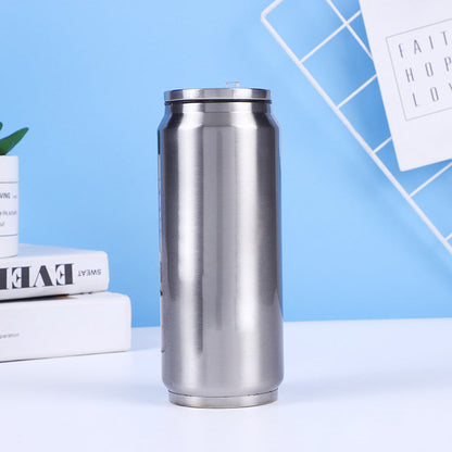 🥤Double-walled, insulated stainless steel cup in the shape of a cola can.