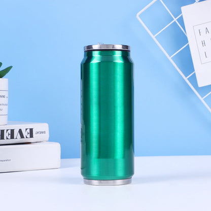 🥤Double-walled, insulated stainless steel cup in the shape of a cola can.