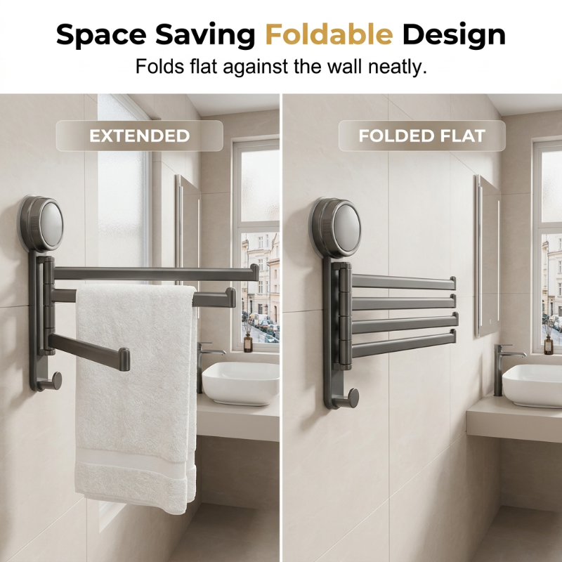 Heavy Duty Suction Towel Rack
