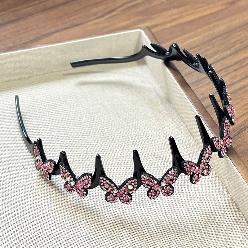 Wavy Crystal Headband Set - Lightweight Non-Slip Girly Feminine Hair Accessory, Sparkling Crystal-Accented Wave-Shape Band for Weddings & Everyday Wear, Girly Feminine Items