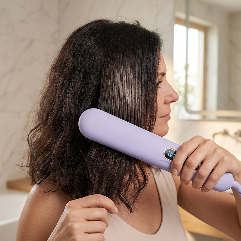 Portable Cordless Hair Straightening Comb
