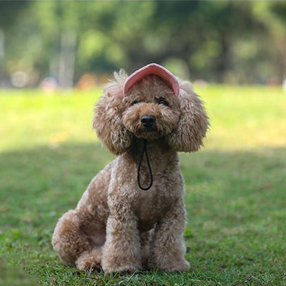 ☀️ Dog Sun Hat with Wide Brim — UV Protection, Breathable & Adjustable for Summer Walks