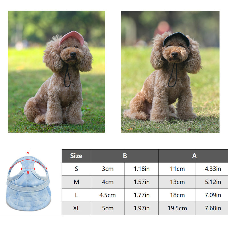 ☀️ Dog Sun Hat with Wide Brim — UV Protection, Breathable & Adjustable for Summer Walks