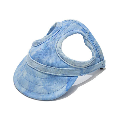 ☀️ Dog Sun Hat with Wide Brim — UV Protection, Breathable & Adjustable for Summer Walks
