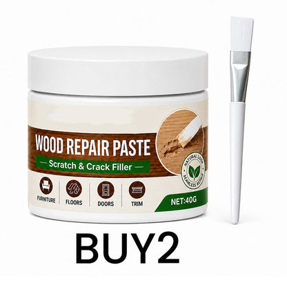 🖌️ No Sanding Needed! Easy Wood Repair Paste with Tool – Just Fill & Done. 🚀