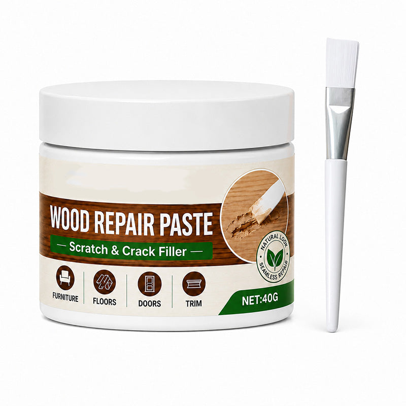 🖌️ No Sanding Needed! Easy Wood Repair Paste with Tool – Just Fill & Done. 🚀