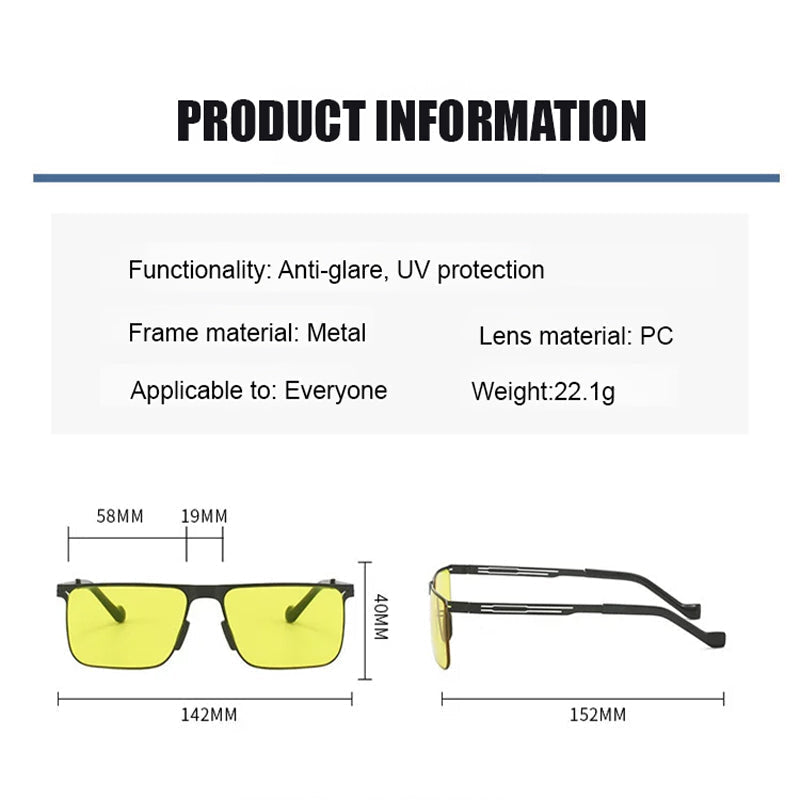 🌞🌙 Day & Night Photochromic Driving Glasses – Adaptive Vision for Any Lighting Condition! 👓🚗