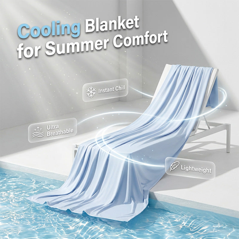 ⌛Limited-Time OfferSolid Color Breathable Cooling Blanket