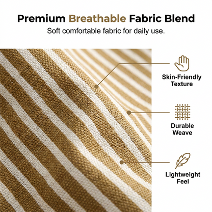 Adjustable Cotton Linen Apron with Pockets