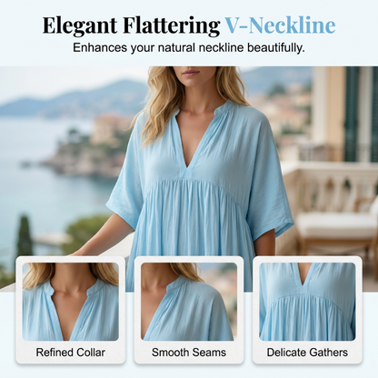 Women’s Flowy V-Neck Summer Maxi Dress