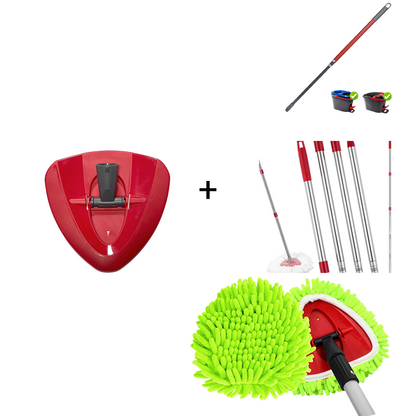 🧹 Chenille Spin Mop Head Replacement – Ultra-Absorbent Microfiber Refill Pads | Wet & Dry Use | Machine Washable | Fits Most Spin Mops ✨