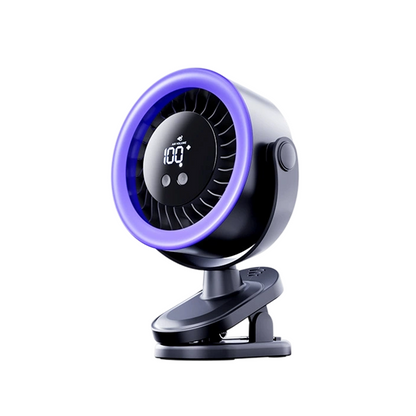 🔥50% OFF🔥 USB Powered Wall-Mountable Personal Fan | Smart Digital Display | Quiet Turbo Cooling | Flexible Clamp & Omnidirectional Pivot 🌬️❄️