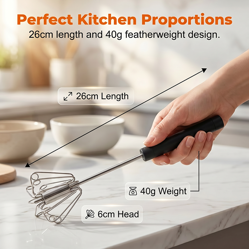 🥄🍳Last Day Promotion 50% OFF!🍰Stainless Steel Semi-Automatic Hand Egg Beater