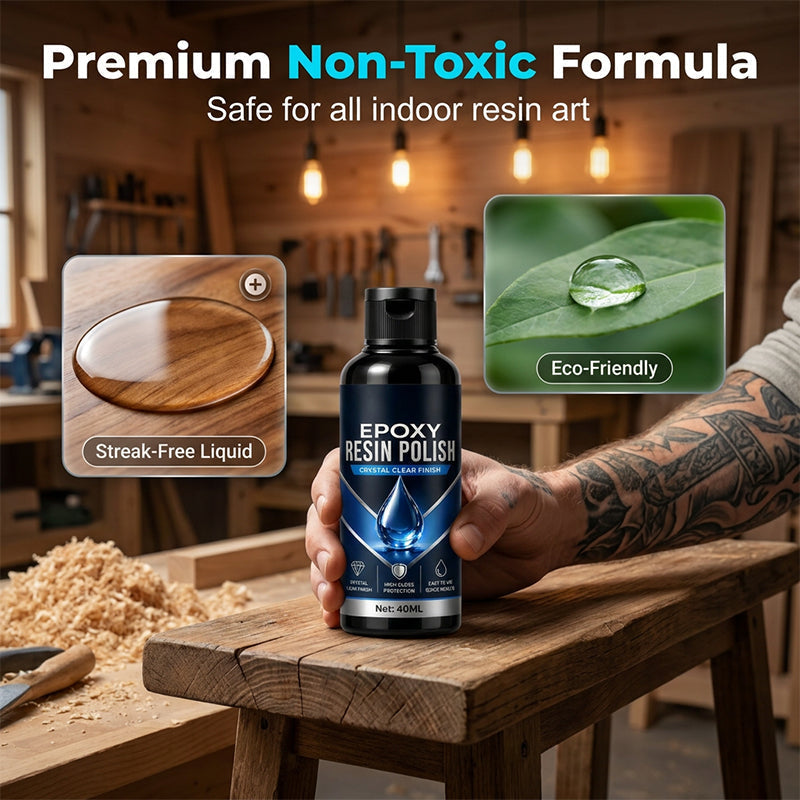 ✨ Flawless Final Step! High-Gloss Epoxy Resin Polish – Buffs to a Professional Shine