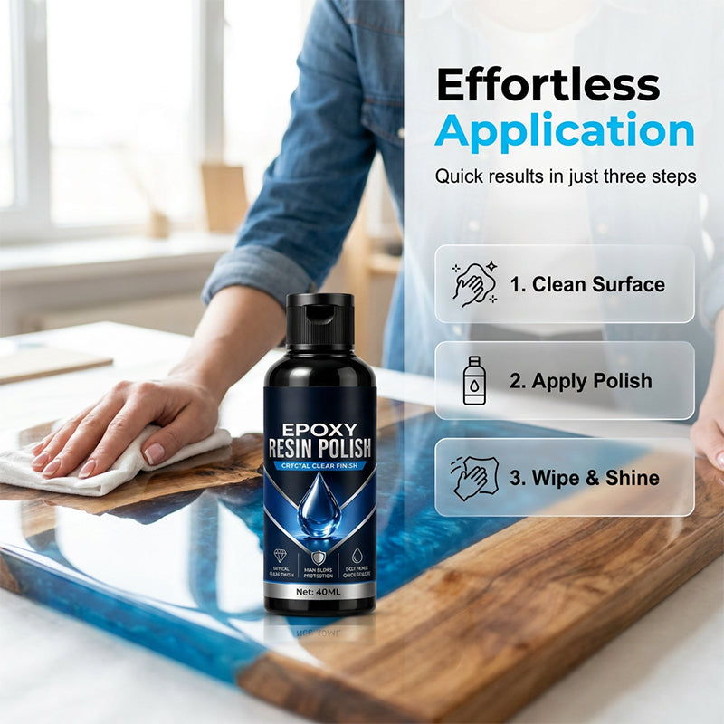 ✨ Flawless Final Step! High-Gloss Epoxy Resin Polish – Buffs to a Professional Shine