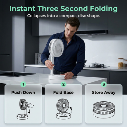🌬️❄️Portable Multifunctional Telescopic Floor Fan - Stay Cool Anywhere✨