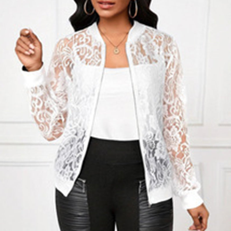 Elegant Floral Lace Cardigan