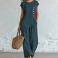 Women's Asymmetric Hem Top & Pants 2-Piece Set