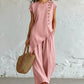 Women's Asymmetric Hem Top & Pants 2-Piece Set