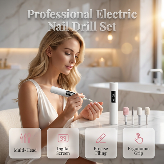 🥳2026 HOT SALE🥳💞55K+ SOLD!💅✨ 50% OFF! Professional Electric Nail Polisher – Smooths thick nails, 99-speed display. Multiple heads for shaping & buffing. Salon at home! 🌟💎