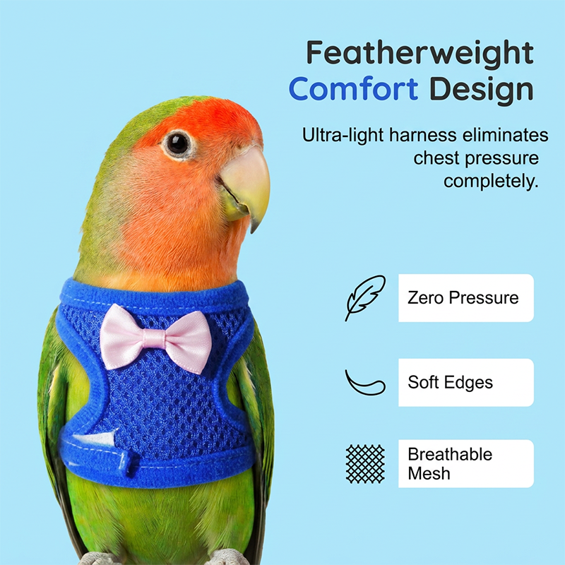 Parrot Flight Harness with Leash