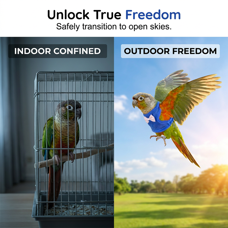 Parrot Flight Harness with Leash