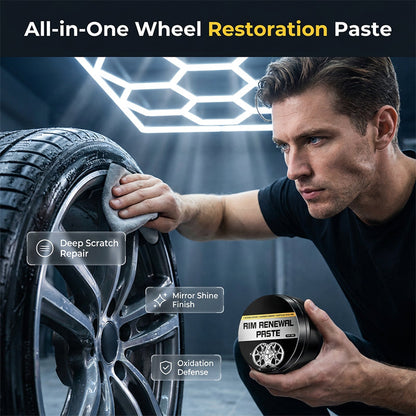 🚗  BUY 1 GET 1 FREE! 💞50K+ SOLD!✨✨ All-in-One Wheel Restoration Paste – Scratch Removal, Molecular Bonding, Safe for All Alloys 💎