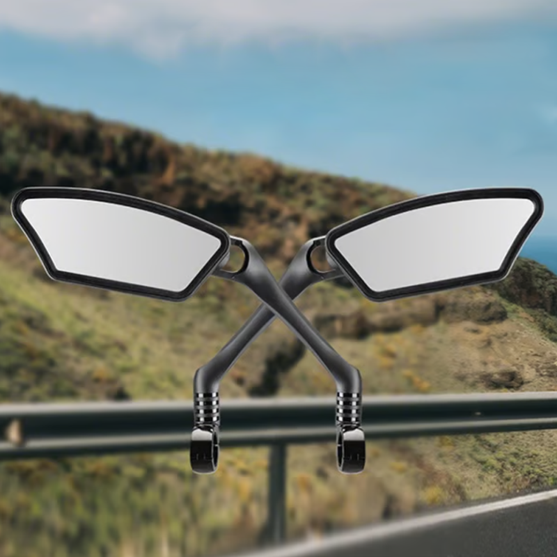 ⏳Time-Limited Special⏰360° Rotatable Bicycle Rearview Mirror – Shock-Absorbing Arm, Weather-Resistant, Universal Mount 🛡️