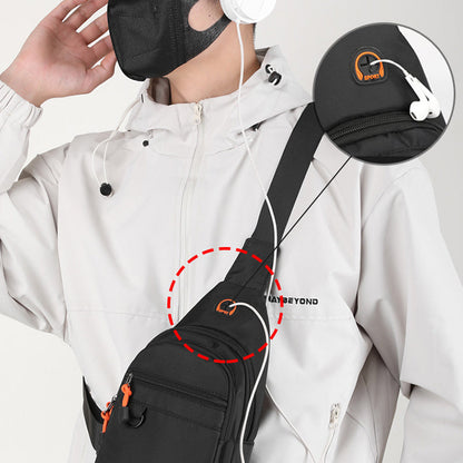 🎒 LIMITED-TIME 50% OFF! ✨ Waterproof Multi-pocket Crossbody Sling Bag – Organized Storage, Adjustable Strap, Headphone Jack 🌧️