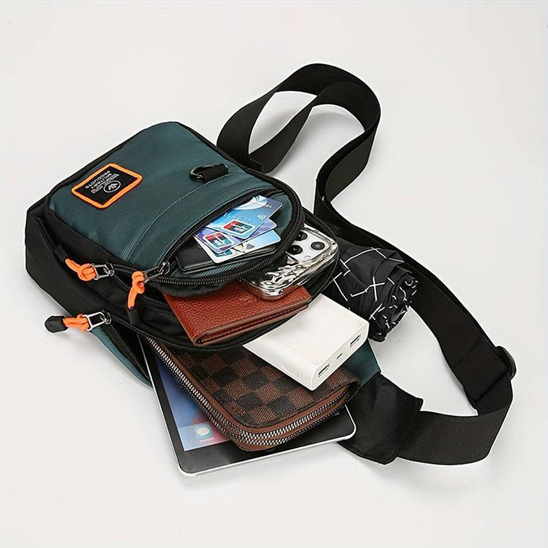🎒 LIMITED-TIME 50% OFF! ✨ Waterproof Multi-pocket Crossbody Sling Bag – Organized Storage, Adjustable Strap, Headphone Jack 🌧️