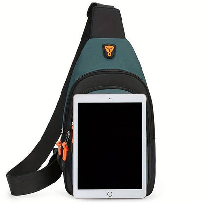 🎒 LIMITED-TIME 50% OFF! ✨ Waterproof Multi-pocket Crossbody Sling Bag – Organized Storage, Adjustable Strap, Headphone Jack 🌧️