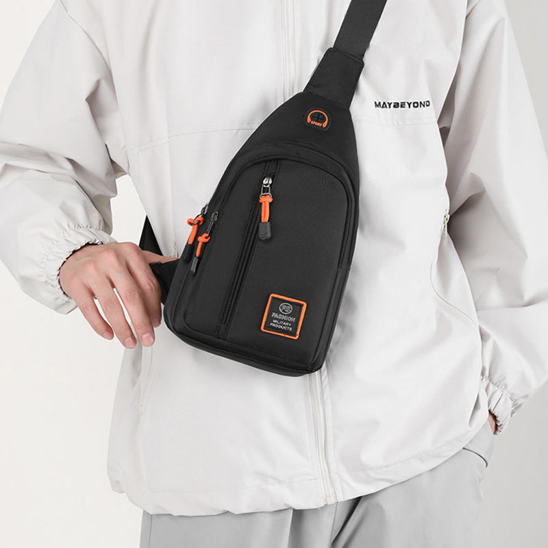 🎒 LIMITED-TIME 50% OFF! ✨ Waterproof Multi-pocket Crossbody Sling Bag – Organized Storage, Adjustable Strap, Headphone Jack 🌧️