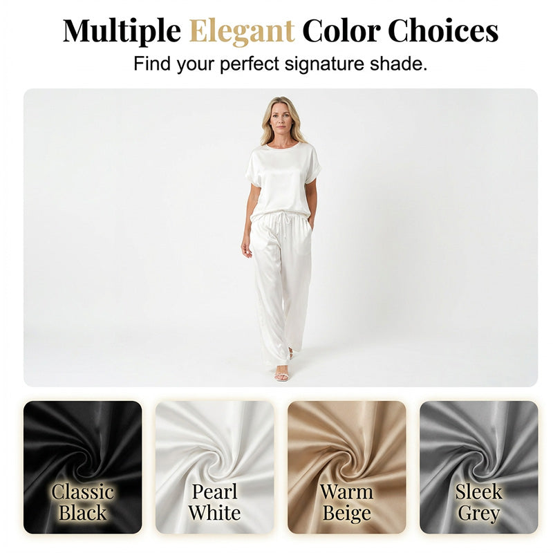 Women's Elegant Top & Wide-Leg Pant Set