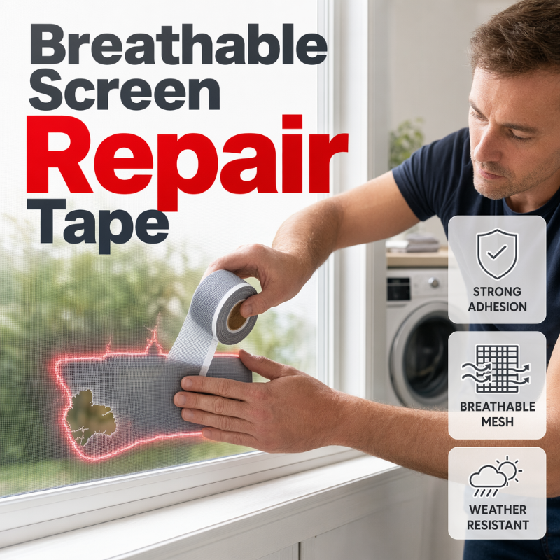🔥Hot Sale! MeshMend™ Tape – Patch Any Screen in 30 Sec, No Tools, No Mosquitoes 🦟