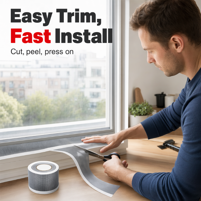 🔥Hot Sale! MeshMend™ Tape – Patch Any Screen in 30 Sec, No Tools, No Mosquitoes 🦟
