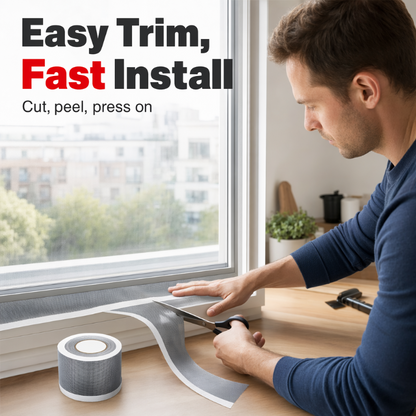 🔥Hot Sale! MeshMend™ Tape – Patch Any Screen in 30 Sec, No Tools, No Mosquitoes 🦟