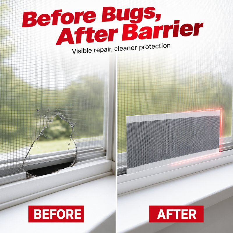 🔥Hot Sale! MeshMend™ Tape – Patch Any Screen in 30 Sec, No Tools, No Mosquitoes 🦟