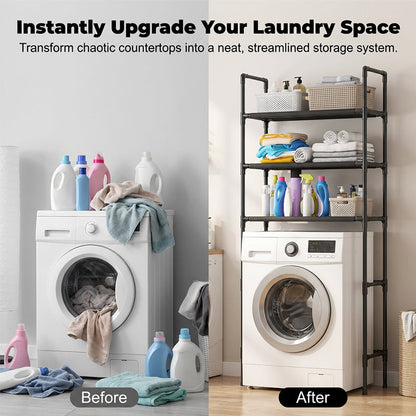 🔥2026 New Hot Selling❤️‍🔥No-Drill Bathroom & Laundry Organizer Shelf