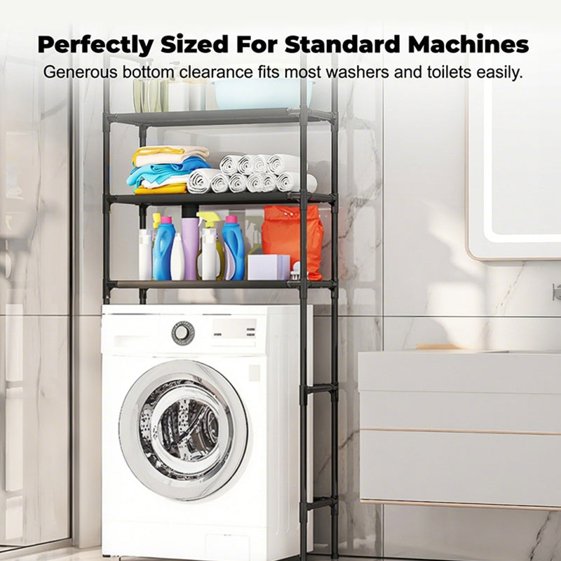 🔥2026 New Hot Selling❤️‍🔥No-Drill Bathroom & Laundry Organizer Shelf