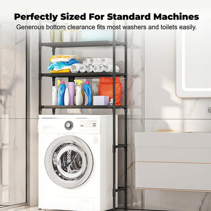 🔥2026 New Hot Selling❤️‍🔥No-Drill Bathroom & Laundry Organizer Shelf