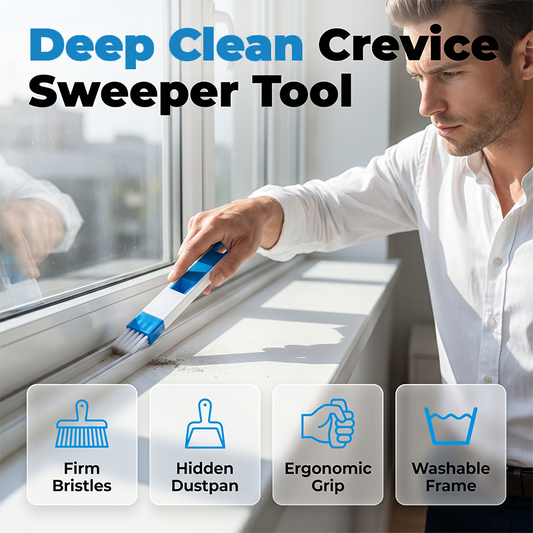📢📢50% OFF !! ⏰2-in-1 Window Groove Cleaning Brush