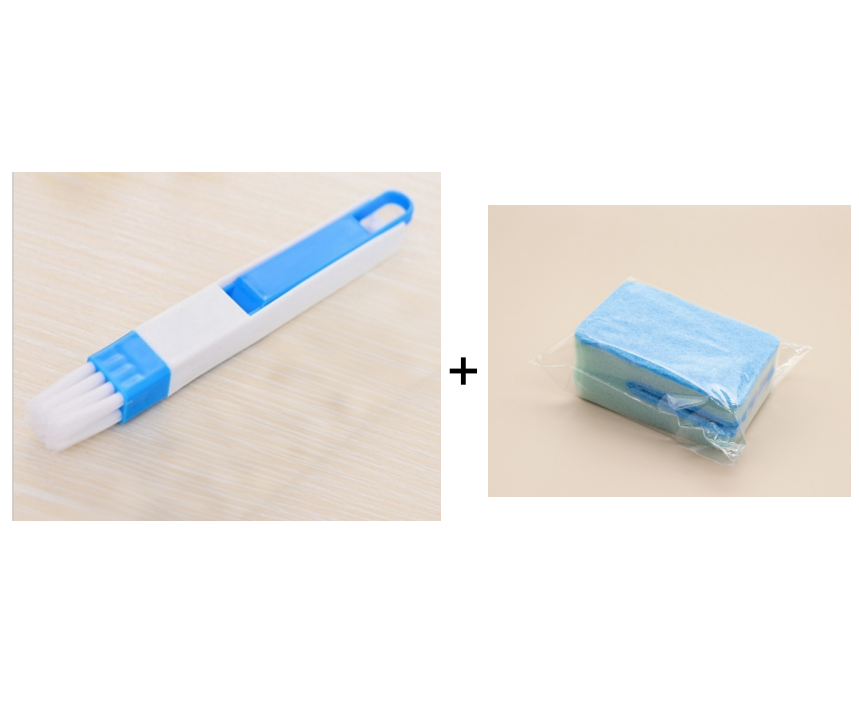 📢📢50% OFF !! ⏰2-in-1 Window Groove Cleaning Brush