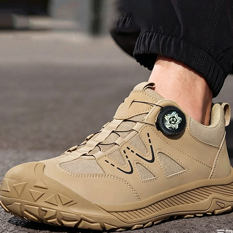 Men's Steel Toe Safety Shoes with Rotary Lacing System