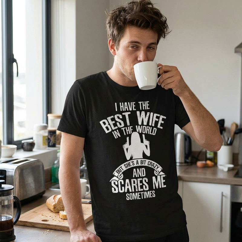 Men's Versatile Humorous Graphic T-Shirt