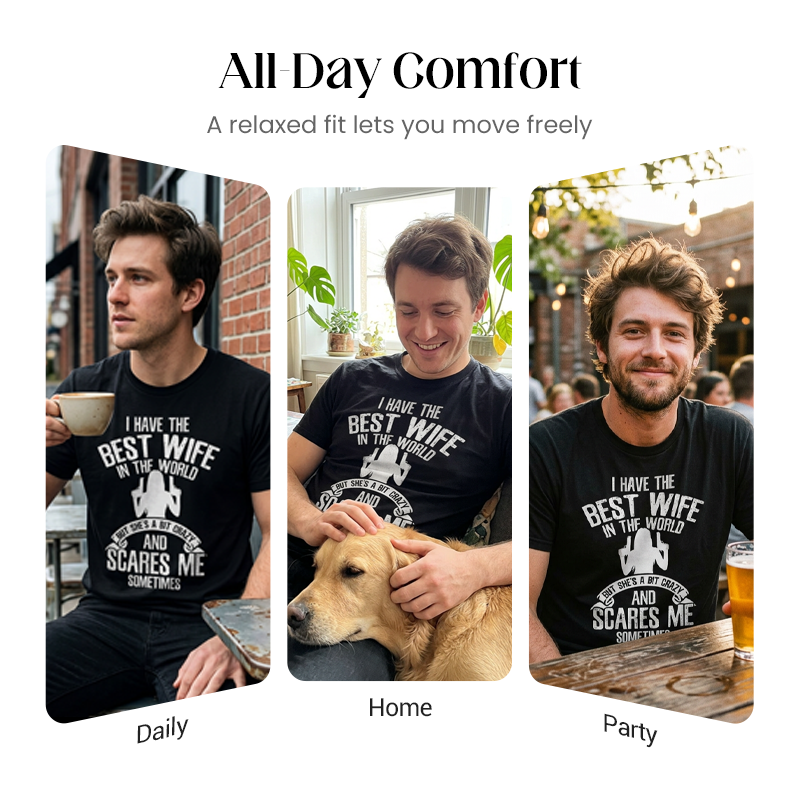 Men's Versatile Humorous Graphic T-Shirt