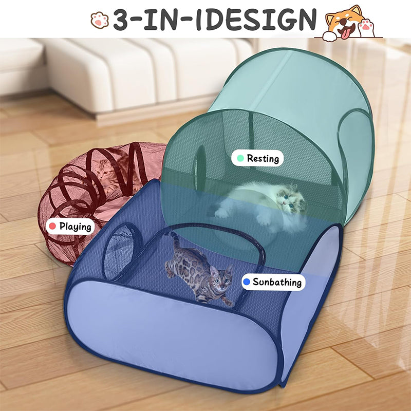 ⏳Limited-time 50% off⏰Large Cat Tunnel for Play and Lounging🐈🐈‍⬛🏠