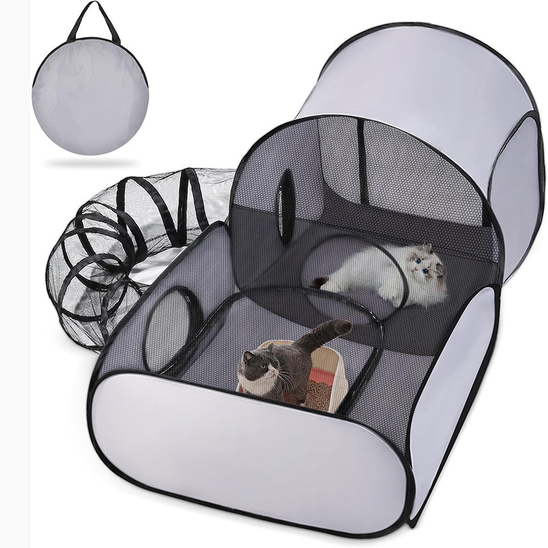 ⏳Limited-time 50% off⏰Large Cat Tunnel for Play and Lounging🐈🐈‍⬛🏠