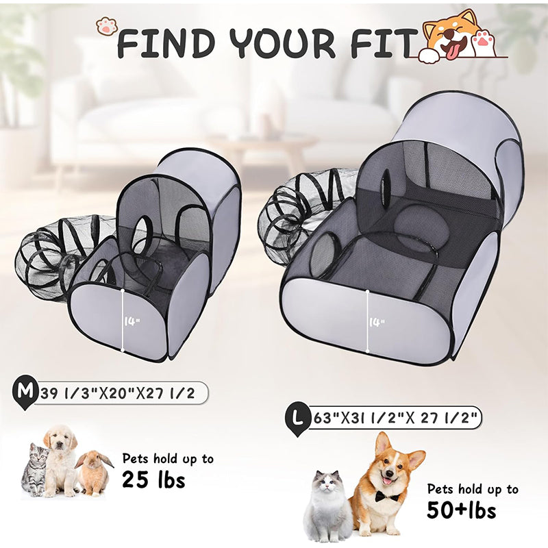 ⏳Limited-time 50% off⏰Large Cat Tunnel for Play and Lounging🐈🐈‍⬛🏠