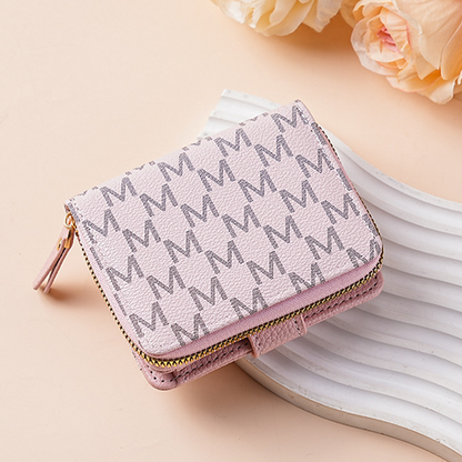 📢📢50% OFF !! ⏰Elegant Monogram Short Wallet for Women