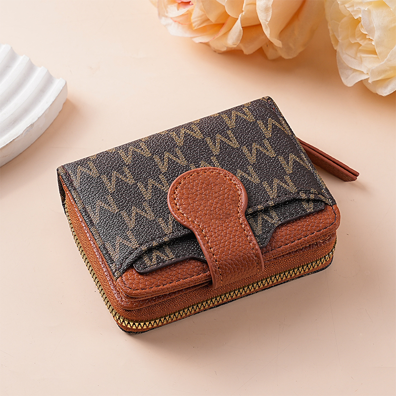📢📢50% OFF !! ⏰Elegant Monogram Short Wallet for Women